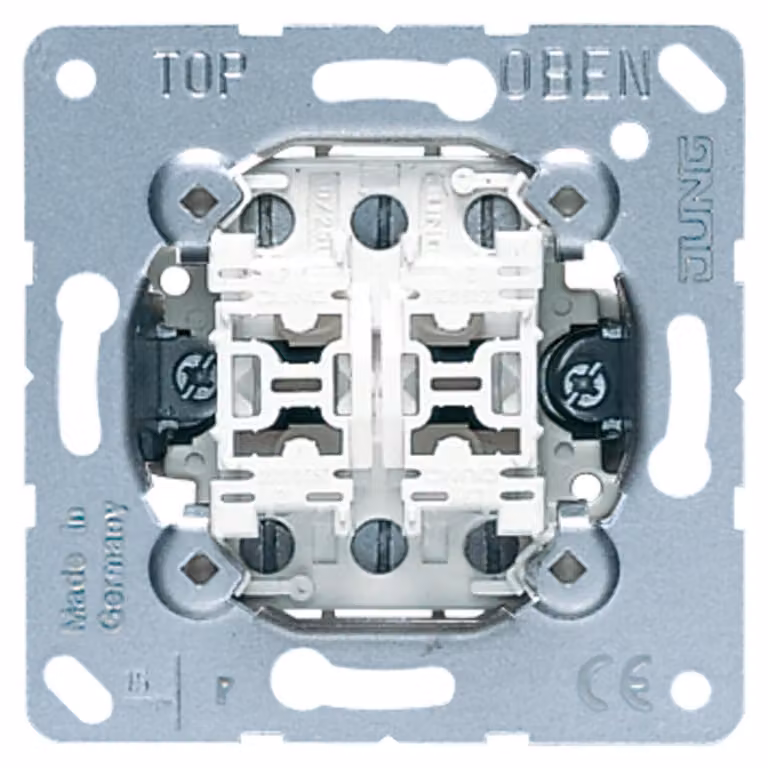 Pulsante doppio Jung Multi-Switch con 2x2 contatti NA 532-4 U