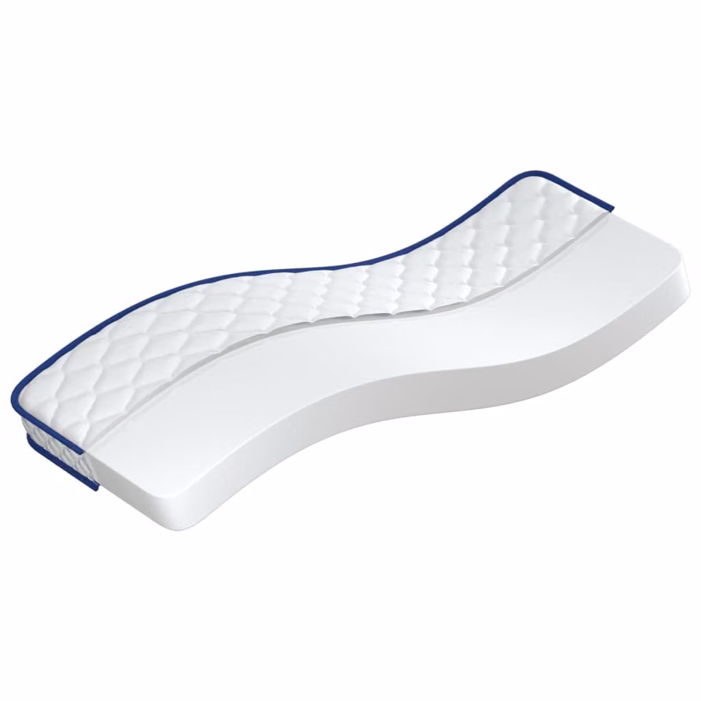 Materasso Viscoelastico Bianco 70x200x17 cm Morbido