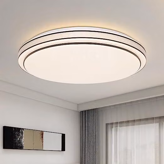 ZMH lampada da soffitto LED camera da letto - Ø27cm camera da letto lampada cielo stellato 12W corridoio lampada bianco caldo moderno cucina lampada rotonda soggiorno illuminazione a soffitto per corridoio cucina camera dei bambini