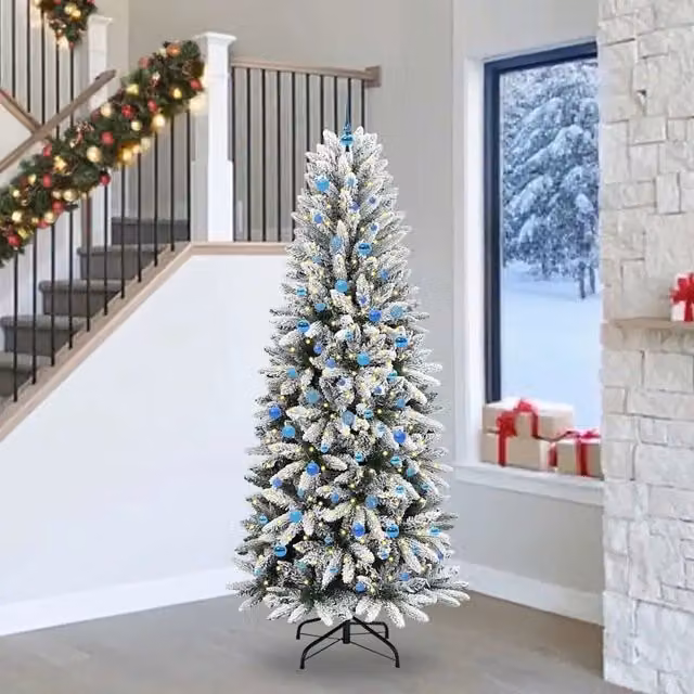 Albero di Natale artificiale moderno vidaXL bianco, Altezza: 240 cm – 1