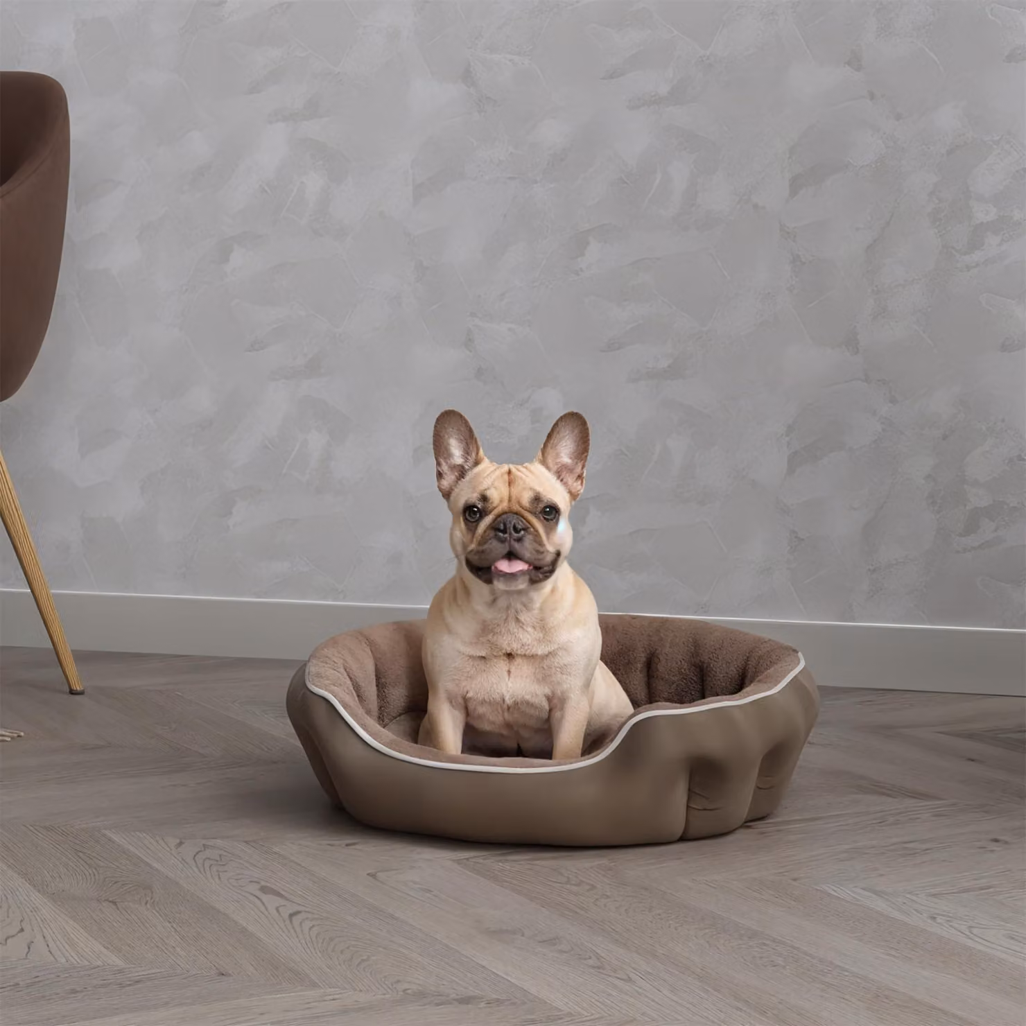 Cesta accogliente per cani e gatti, ideale per l'inverno