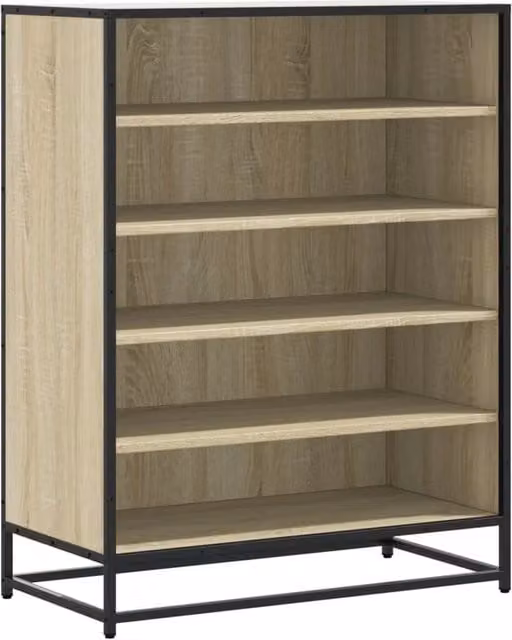 Scarpiere 75 x 38 x 97,5 cm grande spazio di archiviazione decorazione moderna in legno multistrato rovere sonoma 02_0055628