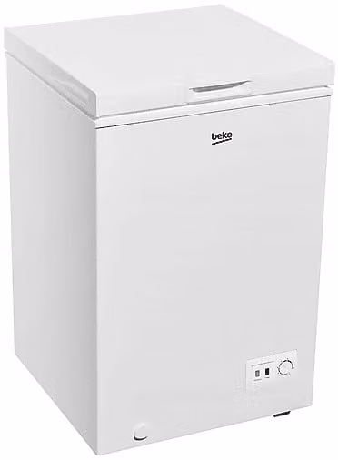 Beko CF100EWN Congelatore a pozzetto bianco, Capacità netta 98 l, L: 54,5 cm, A: 84,5 cm, Classe energetica E