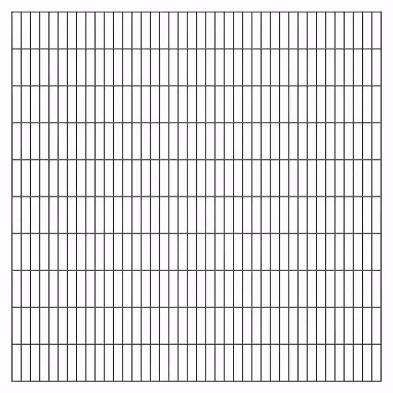 Alberts 642952 Staccionata doppia, plastificata, antracite, altezza 200 cm
