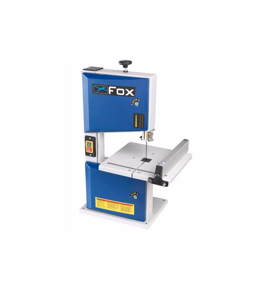 Sega a nastro verticale per legno Fox Femi FM28-182A blu con tavolo inclinabile e potenza 250W – 2