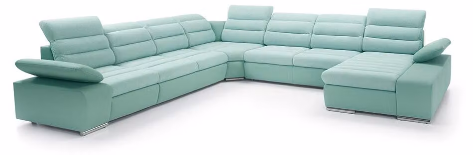 Ecksofa U-Form Eckcouch Schlaffunktion Wohnlandschaft Sofa Couch Sofas Couchen