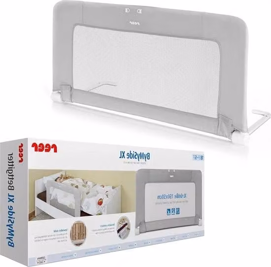 Protezione per bambini a muro in tessuto mesh grigio L: 150 cm, P: 50 cm, H: 50 cm