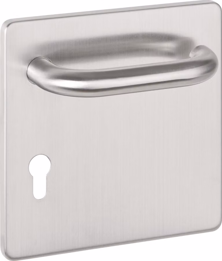 Set di rosette larghe NW-405-5 Acciaio inox opaco WC Set di rosette larghe WC