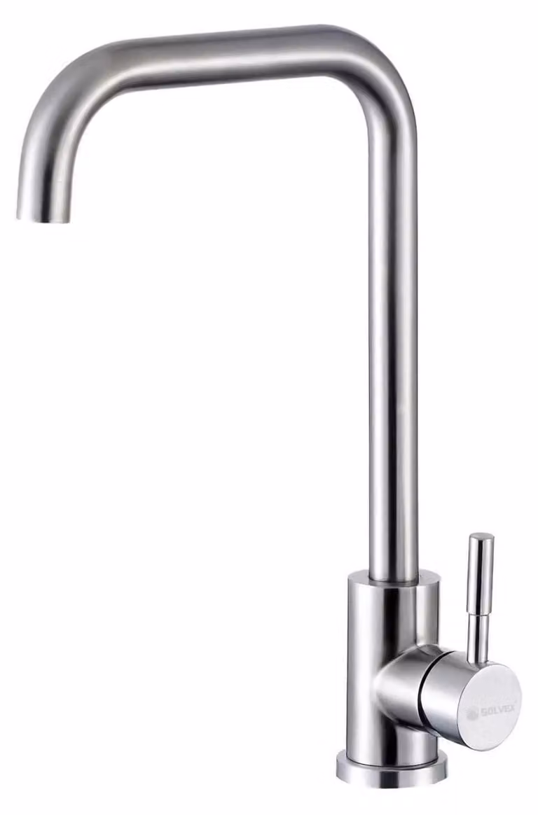 Miscelatore per cucina, modello SP-10021, finitura cromata, acciaio inossidabile 304, valvola in Vetroceramica