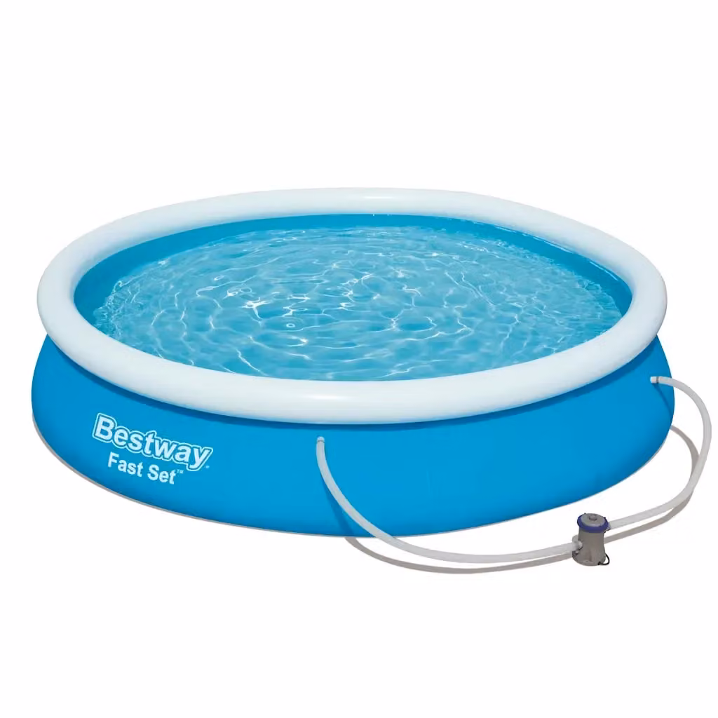 Set Piscina Gonfiabile Bestway Fast Set Blu con Pompa, Filtro e Kit di Riparazione Diametro: 366 cm, Altezza: 76 cm – 2