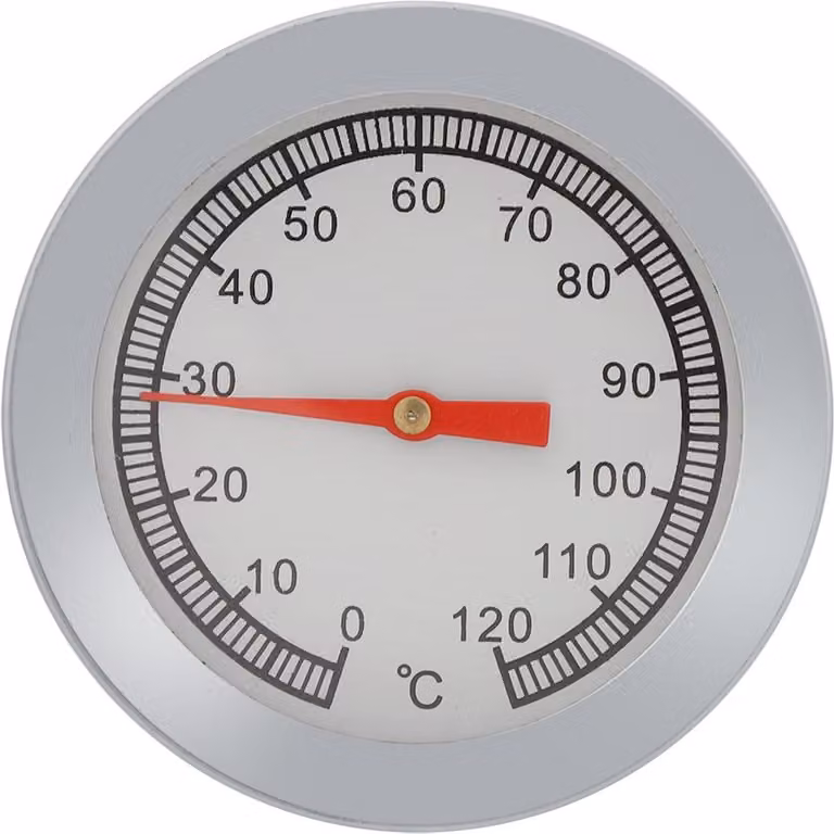 1 termometro per barbecue e pizza con indicatore di temperatura 120 ℃ per cucinare al barbecue
