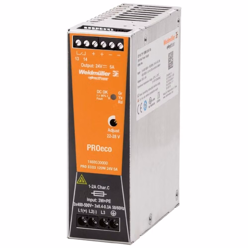 Alimentatore switching Weidmüller PRO ECO3 120W 24V 5A