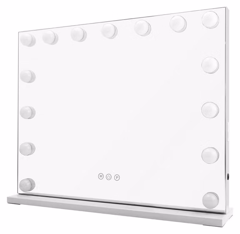 Specchio da trucco Lykke con luce Hollywood 56x12x46 cm