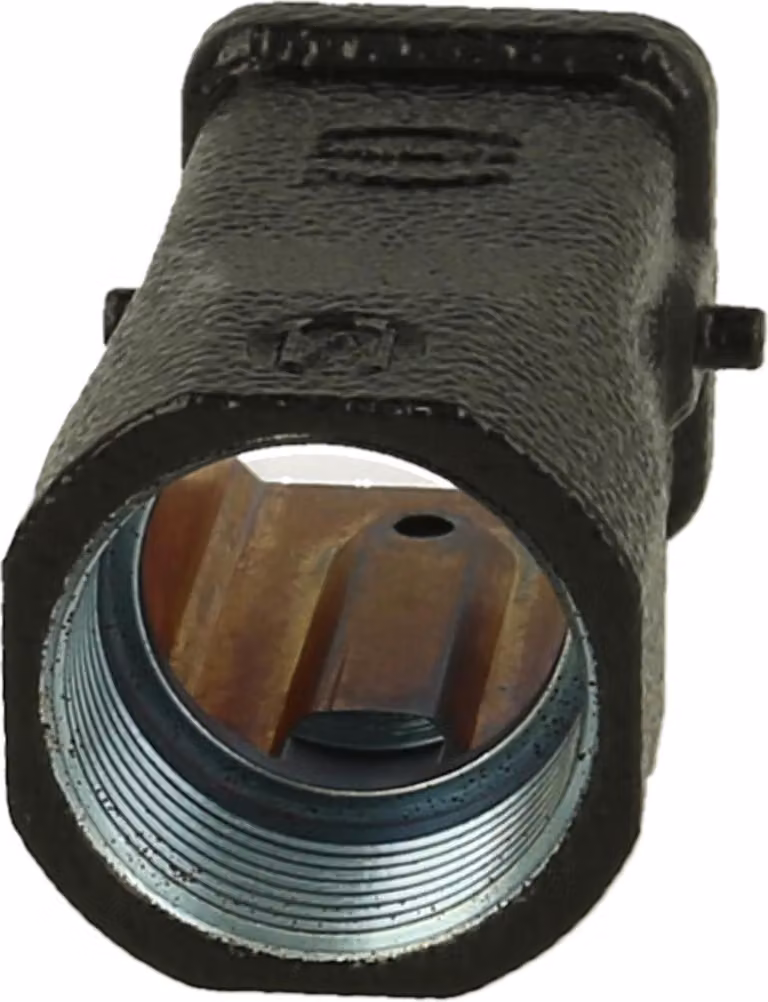 HARTING Han 3M Contenitore con guarnizione incollata, 1xM25 uscita cavo diritta, per 1 staffa (nella parte inferiore) - 1 pezzo