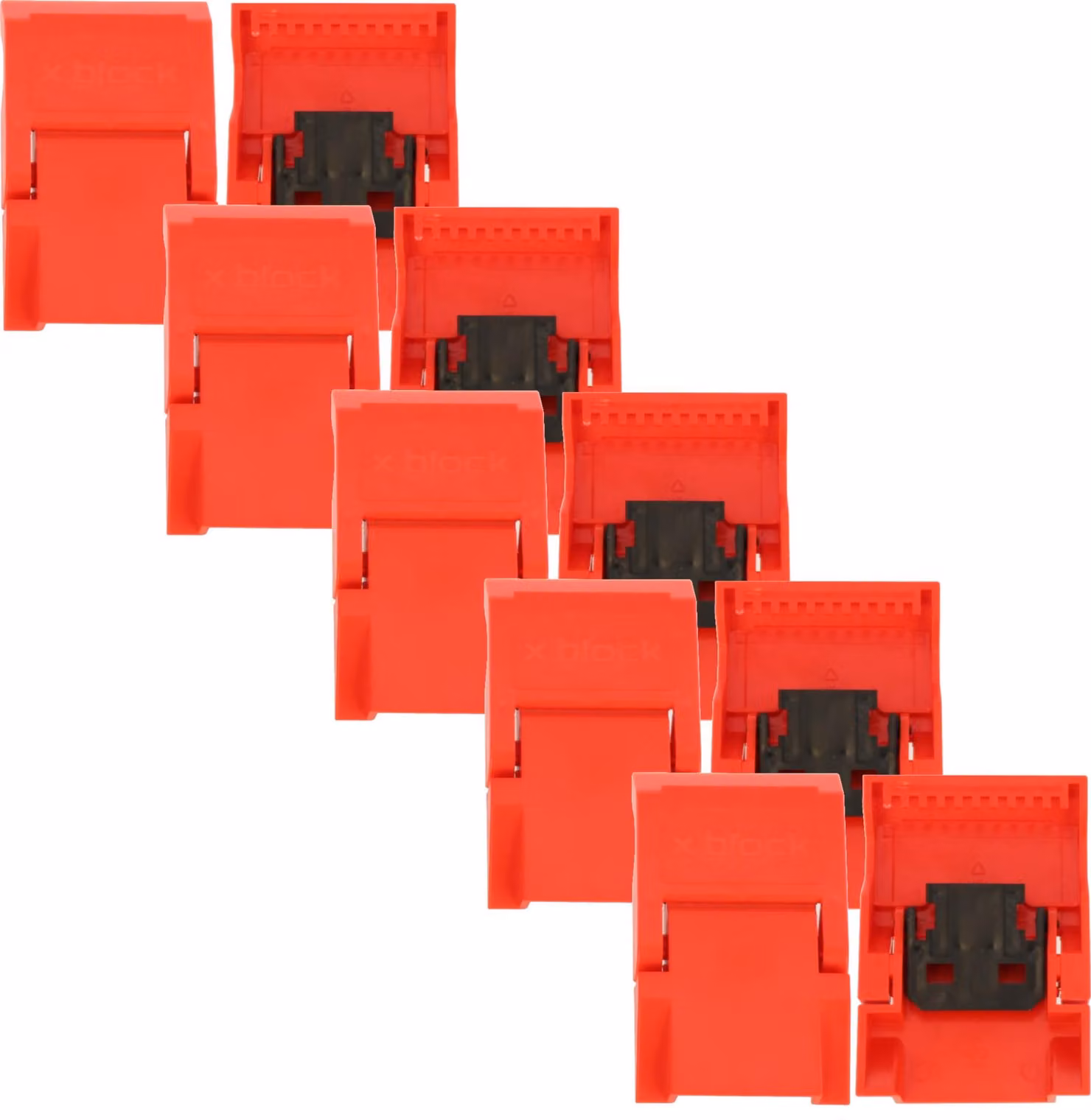 10x X BLOCK morsetto per scatola piccola