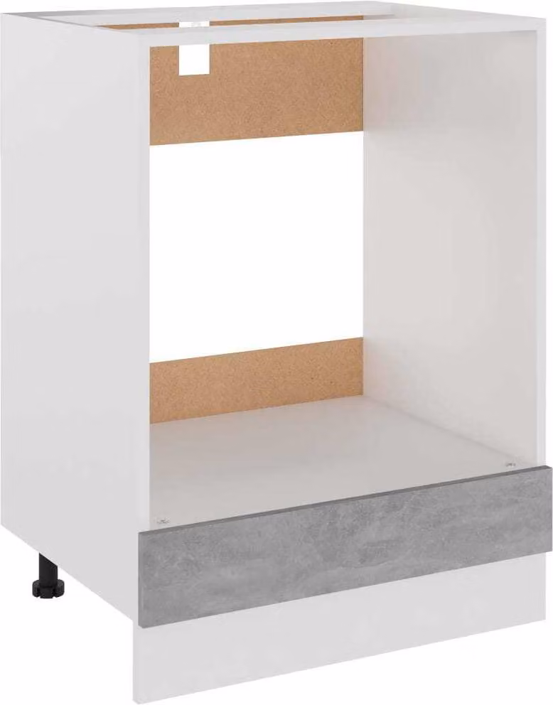 Mobile per Forno “Riga” Grigio Cemento 60x46x81,5 cm