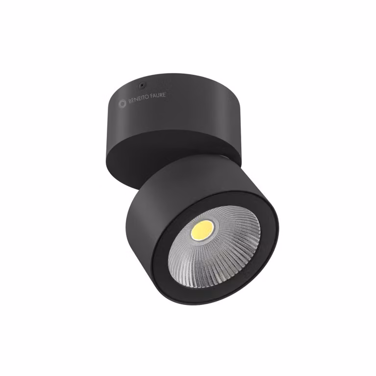 Applique Concord Tricolore da 14w a led orientabile rotonda nera