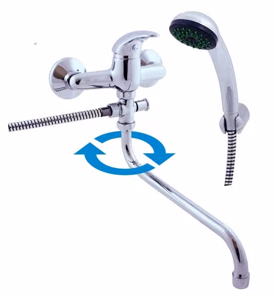 Slezák-RAV Rubinetto per vasca e lavabo Slezák RAV Sázava SA056/1 Colore: cromo, Dimensioni: 100 mm
