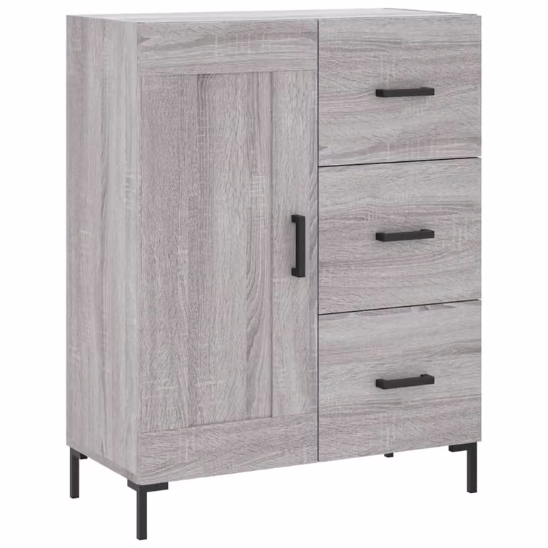 Credenza Grigio Sonoma 69,5x34x90 cm in Legno Multistrato