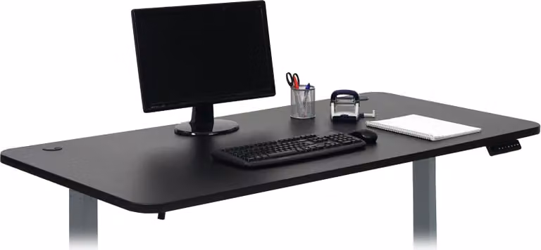 Piano di lavoro HWC-D40 per scrivanie, piano di lavoro, 160x80cm MVG ~ nero
