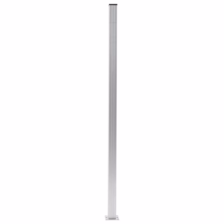 Pali per Recinzione 3 pz in Alluminio 185 cm