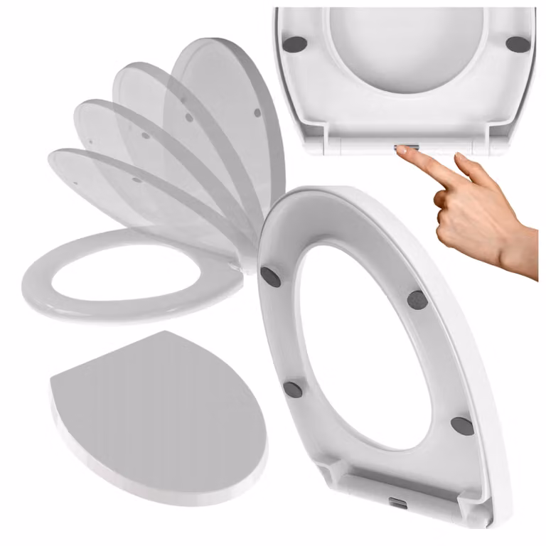 Granitan - Sedile per WC - Sedile per water - Chiusura ammortizzata - Accessori per il bagno
