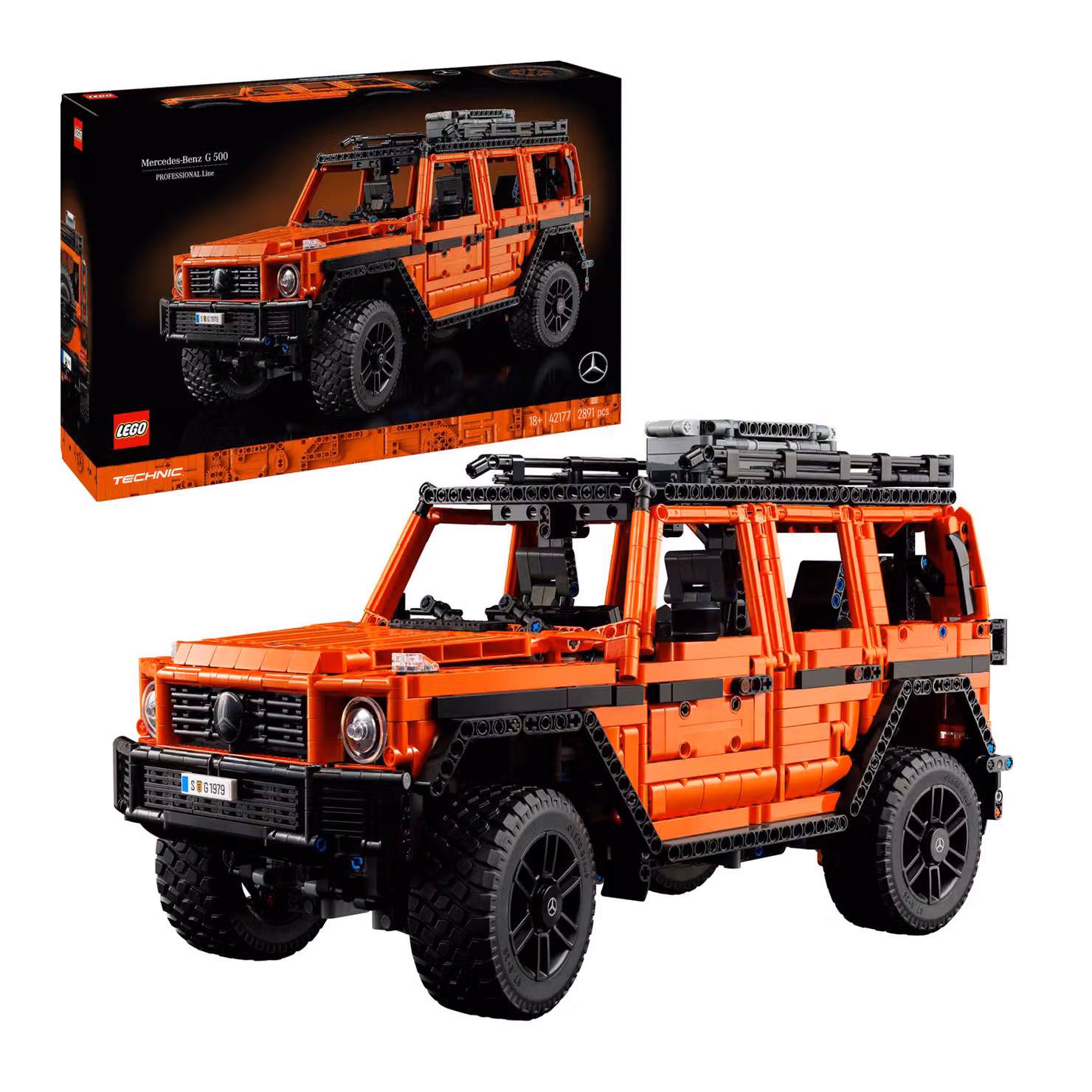 Lego Technic Mercedes Benz G 500 PROFESSIONAL Line Arancione – 2
