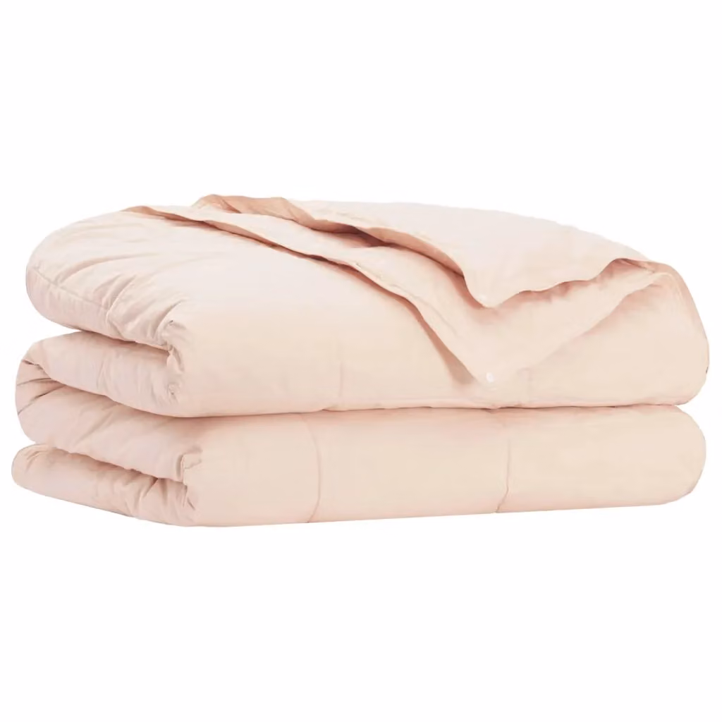 Piumone per tutte le stagioni vidaXL in fibra di Kapok e cotone, Beige, L 200 x P 240 cm – 2