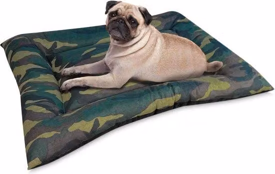 Cuccia per cani reversibile e lavabile - Comoda imbottitura mimetica per il trasporto e per casa - Ideale per il recupero degli animali domestici - Cuccia morbida per cani 120 x 80 cm