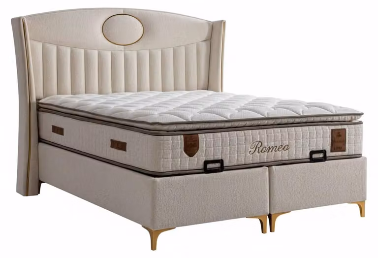Letto con materasso in stile moderno Letto con contenitore Materasso morbido