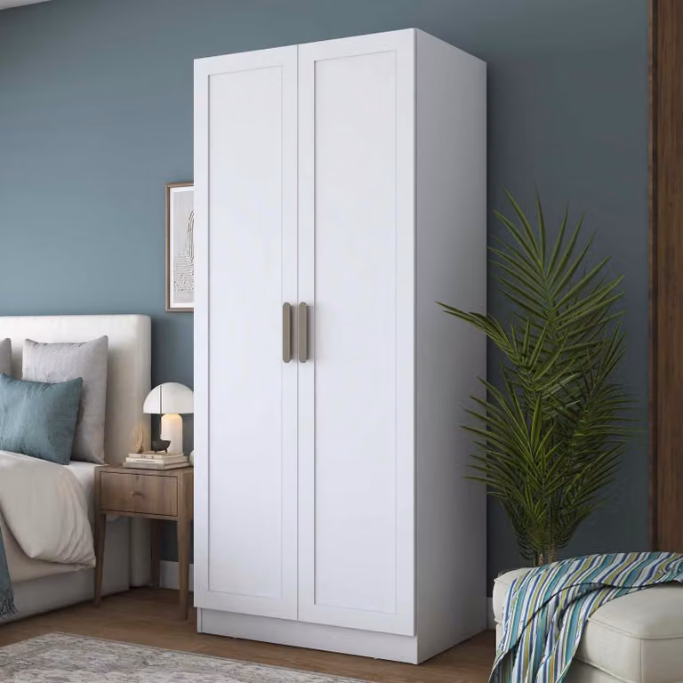 Skye Decor, armadio di alta qualità, bianco, 90x210x57,5 cm, 100% melaminico | Codice genitori