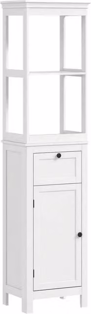 Mobile da bagno Xylo bianco con cassetto e anta, L: 40 cm, P: 30 cm, H: 165 cm