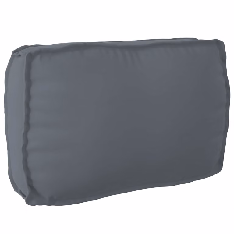 Cuscino rettangolare da esterno vidaXL in tessuto Oxford antracite, idrorepellente, L: 70 cm, P: 40 cm, H: 12 cm