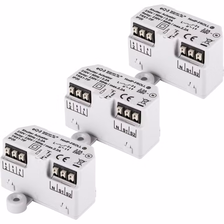 Attuatore per tapparelle Homematic - set da incasso di 3 pezzi