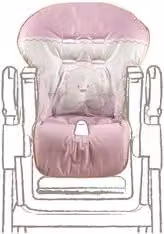 Copriseduta per seggiolone Italbaby Rosa