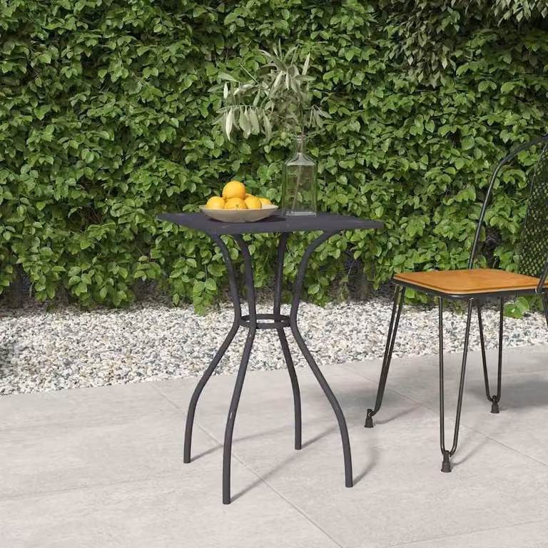 Tavolo da giardino antracite, dimensioni 50 x 50 x 72 cm