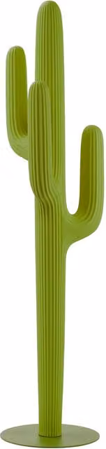Appendiabiti Saguaro Qeeboo in polietilene verde opaco con ganci a punto distribuito