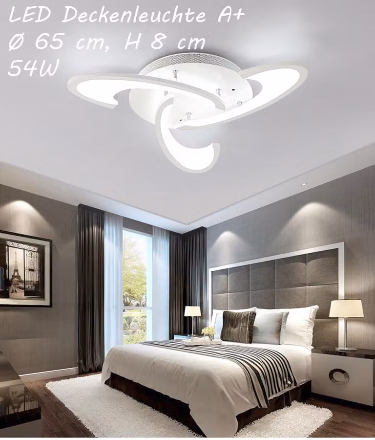 Lampada da soffitto a LED 2127-3 con telecomando, con possibilità di regolare il colore e l'intensità della luce