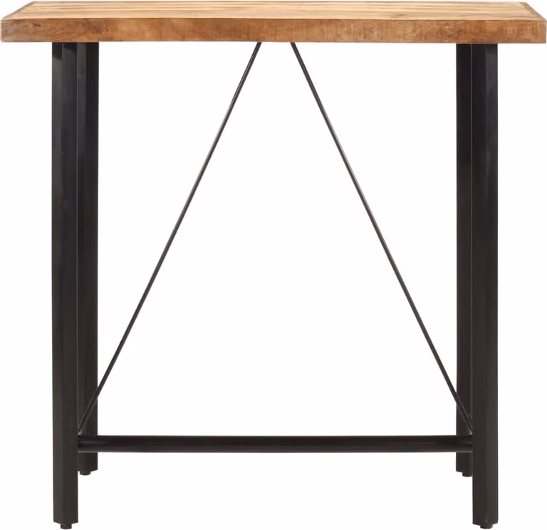 Tavolino da Bar 110x55x107 cm Legno Massello di Mango e Ferro