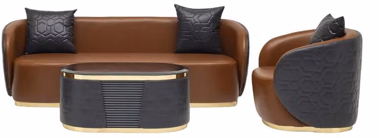 Stylisch Sofa Set Dreisitzer Modern Sessel Relax Couch Couchtisch 3+1 Sitzer