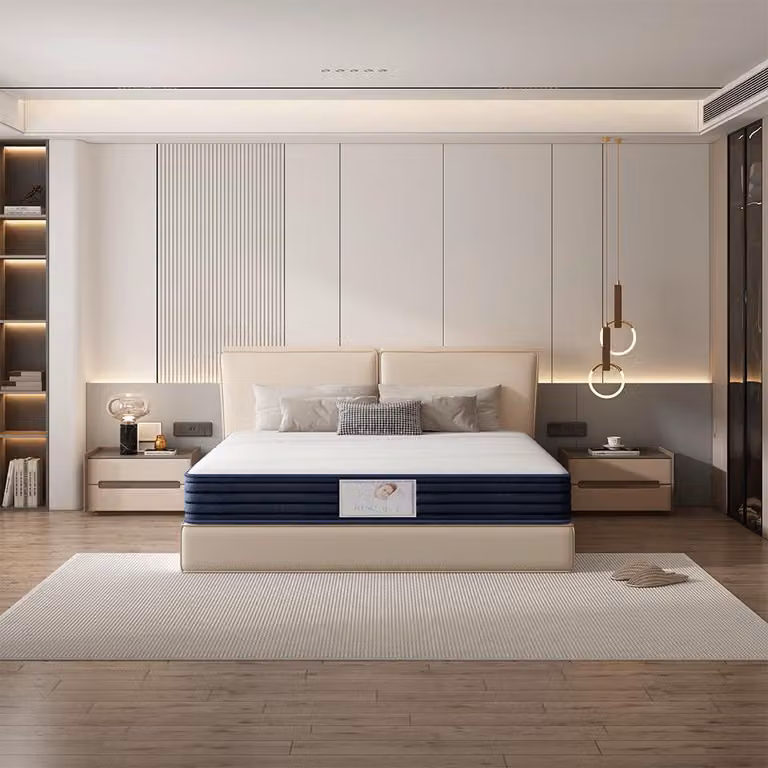 Materassi 140x200 cm, con molle insacchettate, in memory foam, altezza 22 cm
