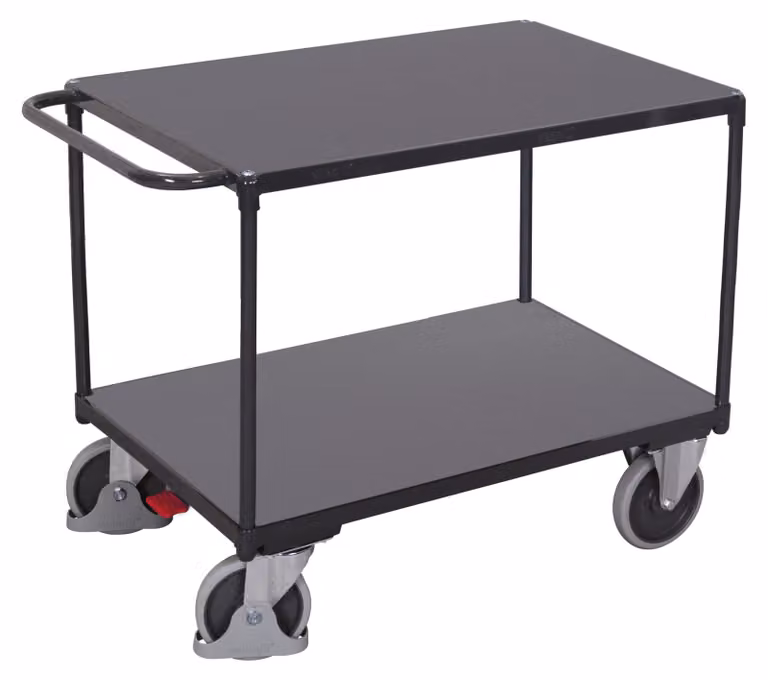 Carrello da tavolo pesante con 2 ripiani RAL 7016 sw-800.500/AG, 9900069150
