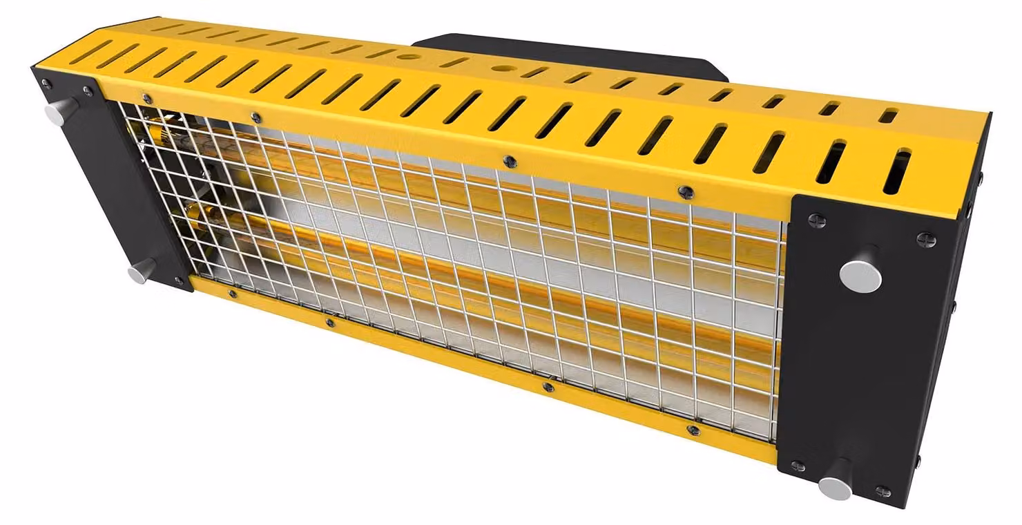 Lampada a infrarossi per verniciatura automobilistica - Lampada alogena a onde corte - 2000 W - 220 V 50 Hz - 0–230 °C - Area di asciugatura 800 × 600 mm