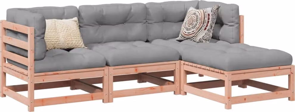 Maison Exclusive - Set da giardino a 4 pezzi in legno massello di douglasia
