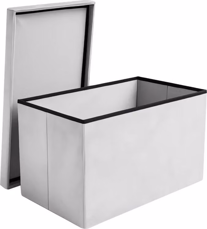 Ruhhy 25994 Sgabello pieghevole in tessuto, 80 kg, 60 x 30 x 30 cm, grigio chiaro