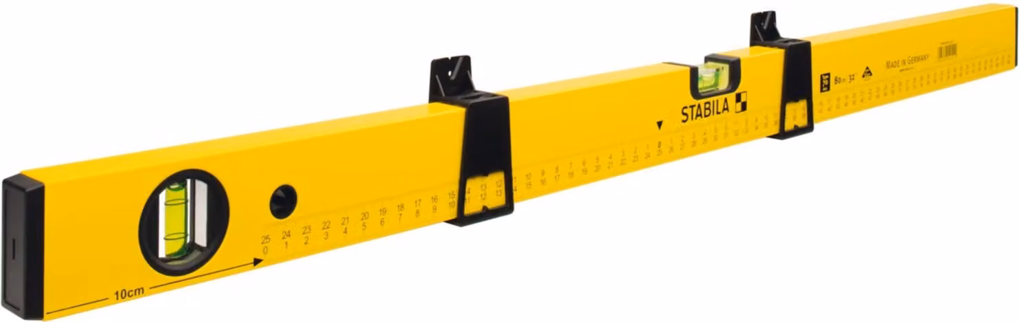 Stabila Wasserwaage Tipo 70 MAS livello 0,8 m Nero, Giallo