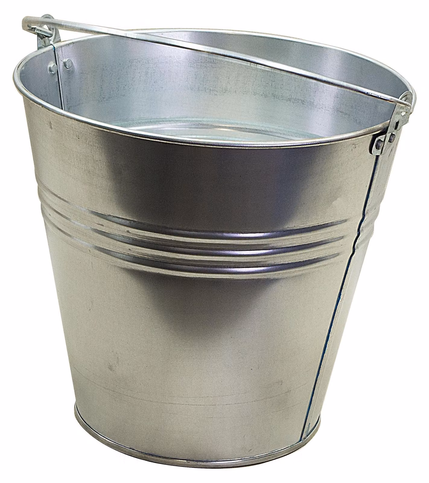 Secchio in zinco da 12 litri, ideale come vaso per piante e come elemento decorativo
