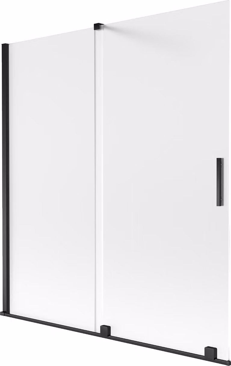Mexen Velar parete doccia 2 ante scorrevoli 150 x 150 cm, satinato, nero - 896-150-000-31-70