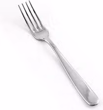 Forchettone in acciaio inox lucido Salvinelli colore argento, Lunghezza: 23 cm