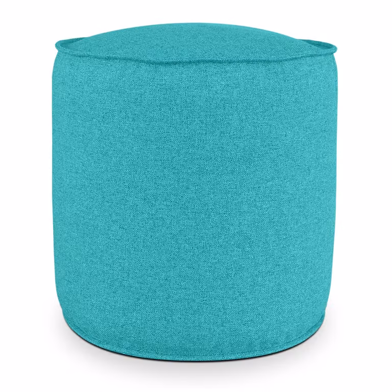 Pouf Rotondo da Interno & Esterno Piuma M Verde acqua